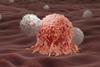 Car,T-cells,Attacking,A,Cancer,Cell,,3d,Illustration