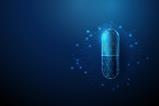 Futuristic,Medical,Capsule,With,Electronic,Circuit,Lines,Background.,Digital,Healthcare,