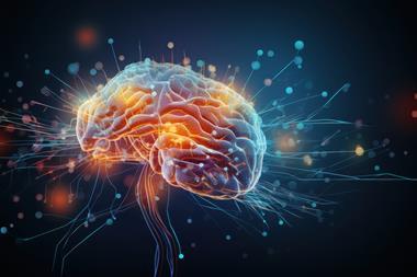 A,Digital,Rendering,Of,A,Human,Brain,Showcasing,Neural,Pathways