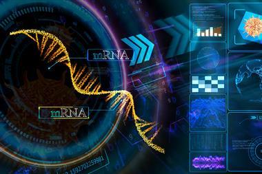 Mrna,On,Quantum,Computer,Inverter,Futuristic,Technology,Digital,Holographic,Process