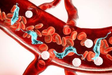 Trypanosoma,Cruzi,Parasites,In,Blood,,3d,Illustration.,A,Protozoan,That