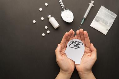 Drug,Addiction,Induced,Psychosis.,Hands,Holding,Human,Brain,Feeling,Confused