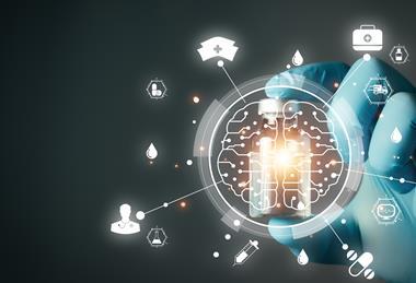 Doctor,Hold,Vaccine,Bottle,Vial,In,Laboratory,With,On,Hologram