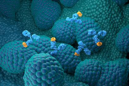 Monoclonal,Antibody,Treatment,In,Prostate,Cancer,-,Isometric,View,3d