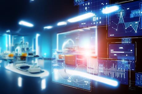 Future,Lab,And,Digital,Data,Concept.,Wide,Image,For,Banners,