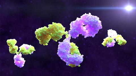3d,Rendering,Of,Bispecific,Monoclonal,Antibody,Molecules