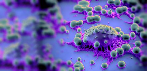 Tumor,Microenvironment,Concept,With,Cancer,Cells,,T-cells,,Nanoparticles,,Cancer,Associated