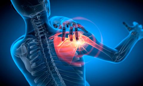 Man,With,Painful,Shoulder,Joint,With,Blue,Background,-,X-ray