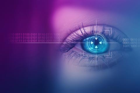 Biometric,Scan,Of,The,Female,Eye,Close-up.,The,Concept,Of
