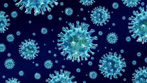 Influenza,Background,And,Flu,Outbreak,Pandemic,Medical,Health,Concept,With