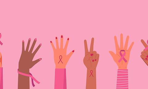 Breast,Cancer,Awareness,And,Prevention,Concept,,Multiethnic,Woman,Hands,Holding