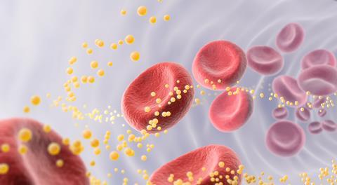 Blood,Cell,With,Cholesterol,,3d,Illustration.