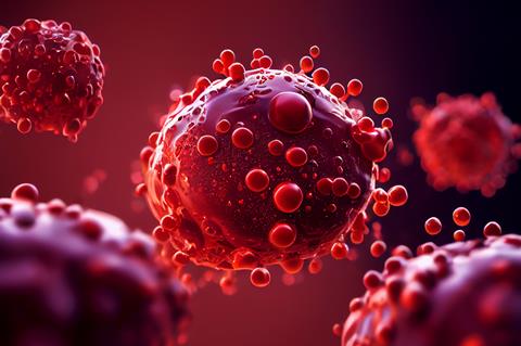 Cancer,Cells,,Malignant,Cells,Under,Microscope,,3d,Illustration