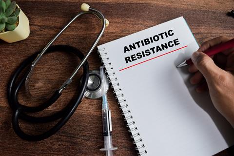 Concept,Of,Antibiotic,Resistance,Write,On,Book,Isolated,On,Wooden