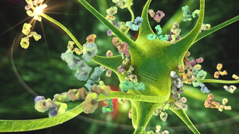 Antibodies,Attacking,Neuron,,3d,Illustration.,Concept,Of,Autoimmune,Neurologic,Diseases