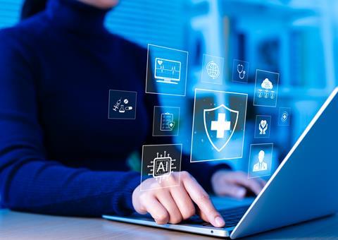 Healthcare,And,Medical,Technology,Concept.,Person,Using,Laptop,With,Virtual