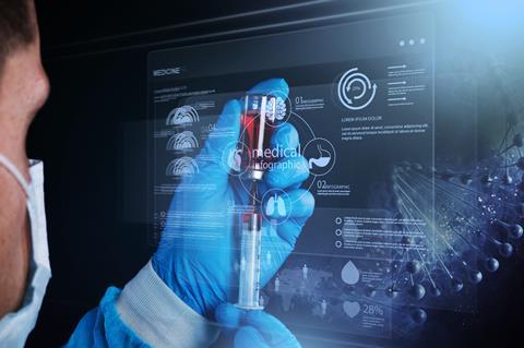 Science,Technology,Concept.,A,Male,Scientist,With,The,Vaccine,In