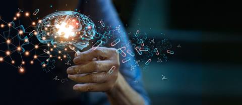 Alzheimer's,Disease,Concept,,Elderly,Woman,Holding,Brain,Symbol,Of,Missing