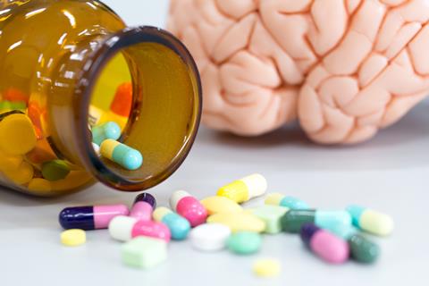 Brain,Model,And,Medicine,Drug,In,Laboratory.