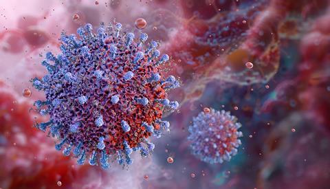 Cytomegalovirus,Viral,Particle,,Human,Betaherpesvirus,Infection,Micrograph.,Herpesviridae,Family,Dna