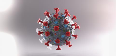 Close-up,Of,Coronavirus,Bacteria,Plastic,Model,,Micro,Virus,And,Covid-19