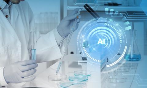 Ai,Assistant,In,Biotechnology,Science,Experiment.,Artificial,Intelligence,Augmented,Reality