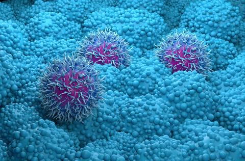 Pancreatic,Cancer,Cells,Closeup,3d,Render,Illustration