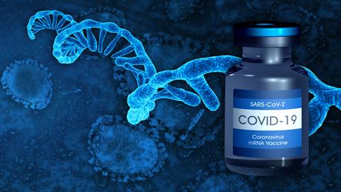 Covid-19,Mrna,Vaccine.,2020,Coronavirus,Pandemic.,Single,Rna,Strand.,Microscopic